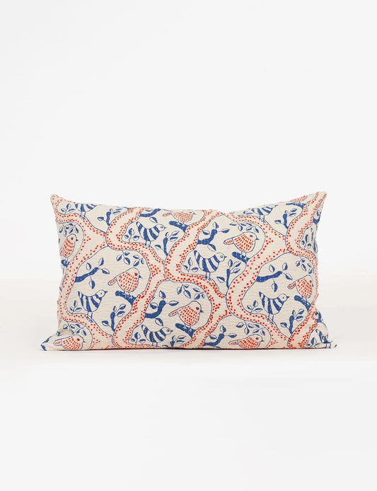 Kantha Birds Cushion 30x50CM