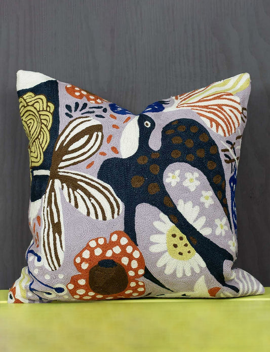 Kashmir Bird Cushion 50x50CM