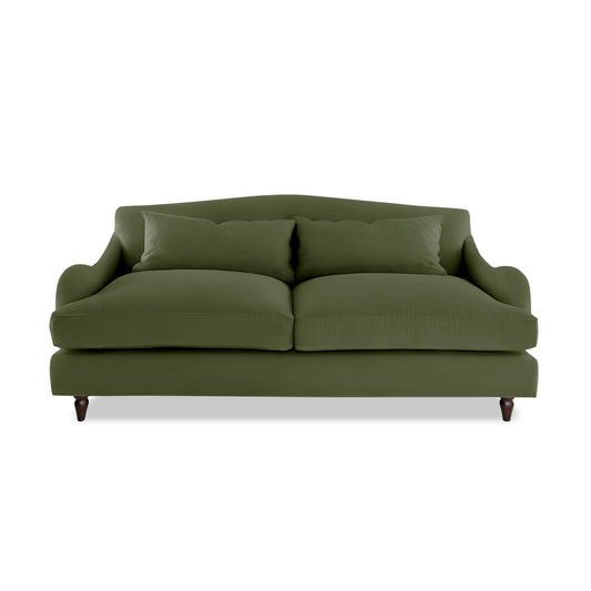 Felix 3 seater sofa in Natural Linen Evergreen