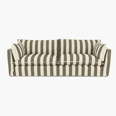 Cocobella 3.5 Seater Sofa in Spring Green Stripe