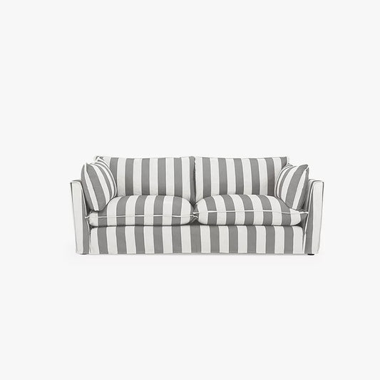 Cocobella 3 Seater Sofa in Garden Grey Stripe