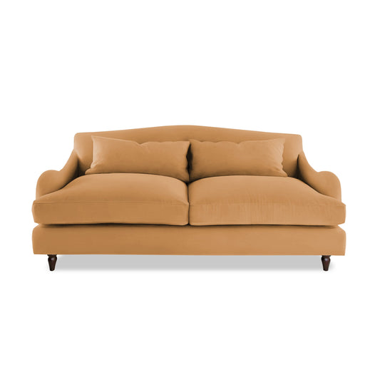 Felix 3 seater sofa in Natural Linen Sunflower