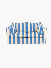 Cocobella 2 Seater Sofa in Cornish Blue Stripe