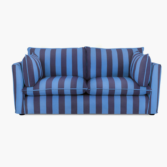 Cocobella 2.5 Seater Sofa in Coastal Blue Stripe