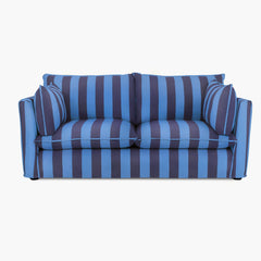 Cocobella 2.5 Seater Sofa in Coastal Blue Stripe