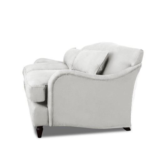 Felix 3 seater sofa in Cotton Linen White Camellia