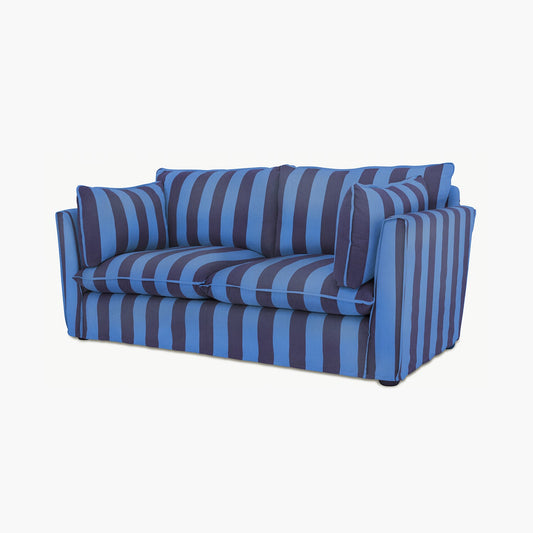 Cocobella 2.5 Seater Sofa in Coastal Blue Stripe