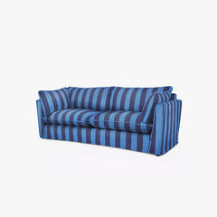 Cocobella 3 Seater Sofa in Coastal Blue Stripe