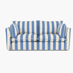 Cocobella 2.5 Seater Sofa in Cornish Blue Stripe