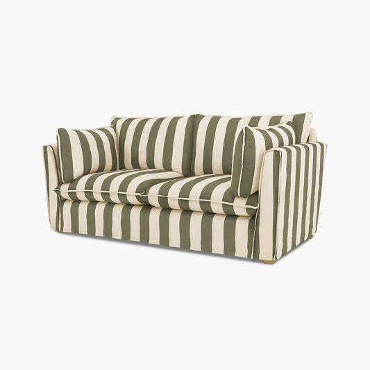 Cocobella 2.5 Seater Sofa in Spring Green Stripe