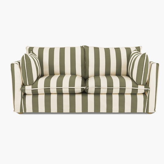 Cocobella 2.5 Seater Sofa in Spring Green Stripe