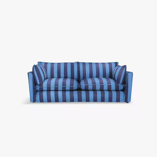 Cocobella 3 Seater Sofa in Coastal Blue Stripe