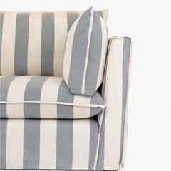 Cocobella 3.5 Seater Sofa in Garden Grey Stripe