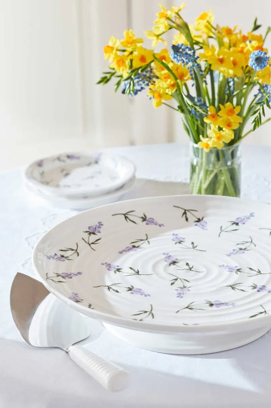 Lavandula Footed Cake Stand