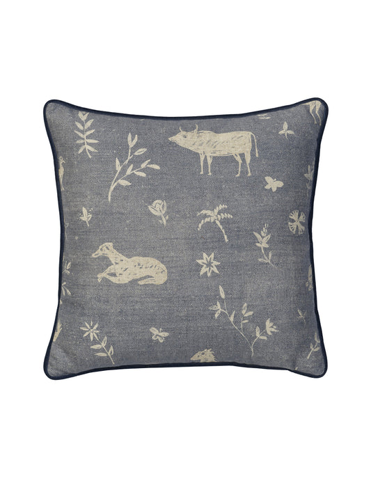 Avebury Denim Cushion 55x55CM