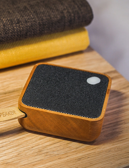 MI SQUARE Pocket Bluetooth Speaker - Cherry Wood