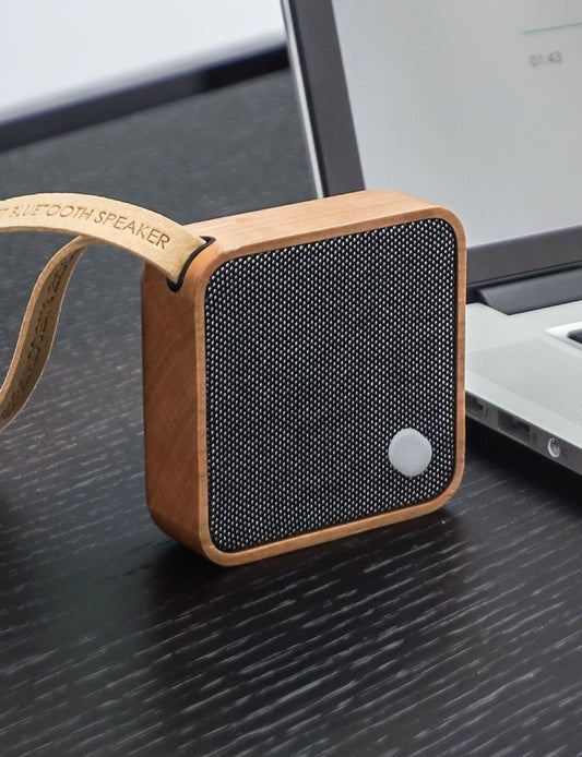 MI SQUARE Pocket Bluetooth Speaker - Cherry Wood