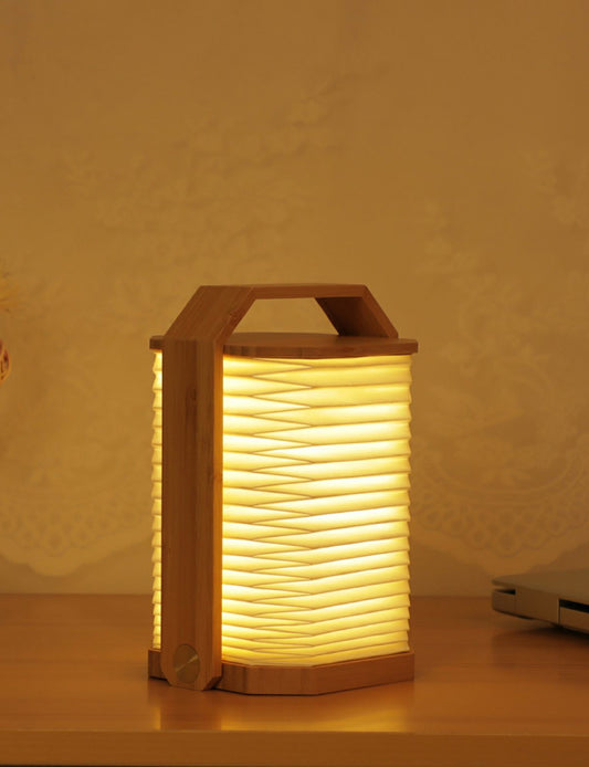 Smart Origami Lamp - Bamboo