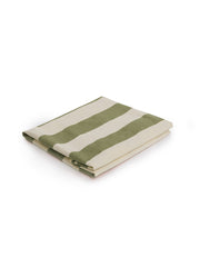 Cocobella Footstool Cover in Spring Green Stripe