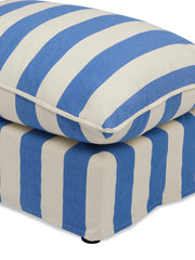 Cocobella Footstool in Cornish Blue Stripe