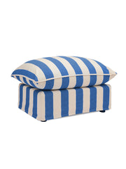 Cocobella Footstool in Cornish Blue Stripe