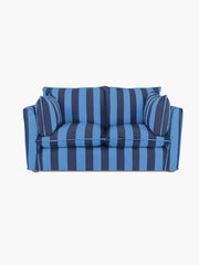 Cocobella 2 Seater Sofa in Coastal Blue Stripe