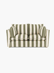 Cocobella 2 Seater Sofa in Spring Green Stripe