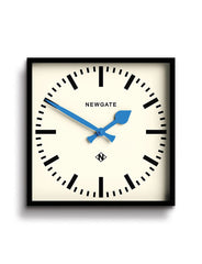 Number Five Railway Wall Clock - Black & Blue