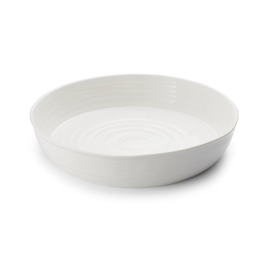 White Porcelain Round Roasting Dish