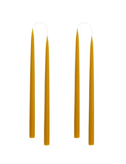 Hand Dipped Taper Candles 35cm - 4 per gift box - Honey