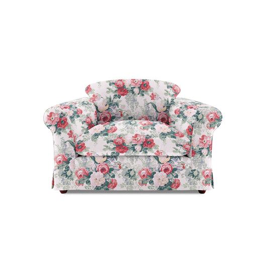 Salthrop Small Sofa with Big Back Cushions in Albertine Classic Rose - Made to Order