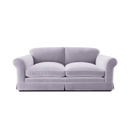 Salthrop Large Sofa with Big Back Cushions in Cotton Linen Sea Salt - Made To Order