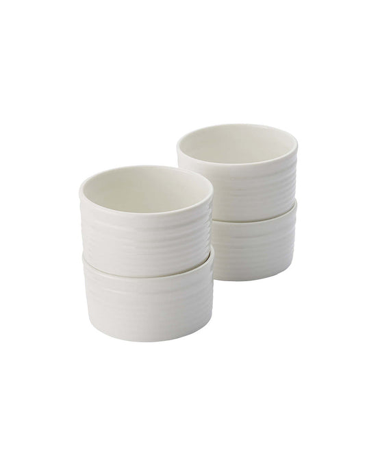 White Porcelain Small Ramekin - Set of Four