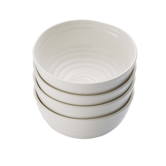 White Porcelain Bowl - Set of Four