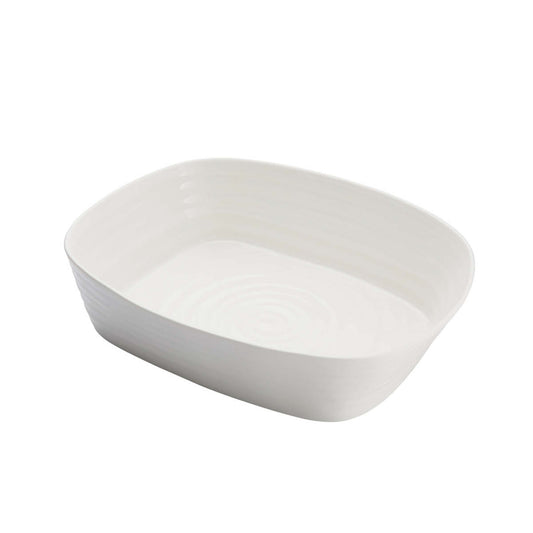 White Porcelain Rectangular Roasting Dish