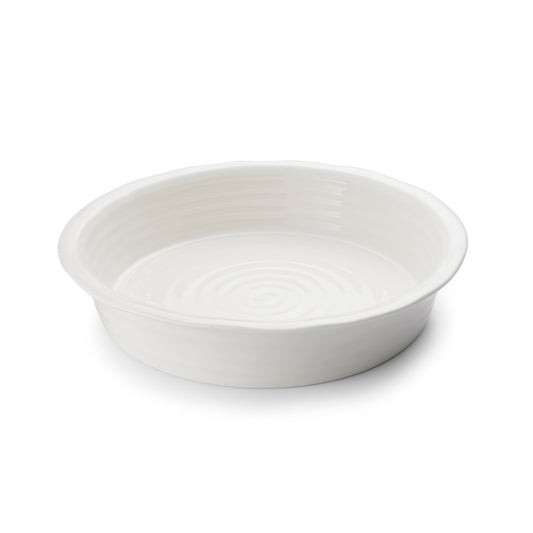 White Porcelain Round Pie Dish