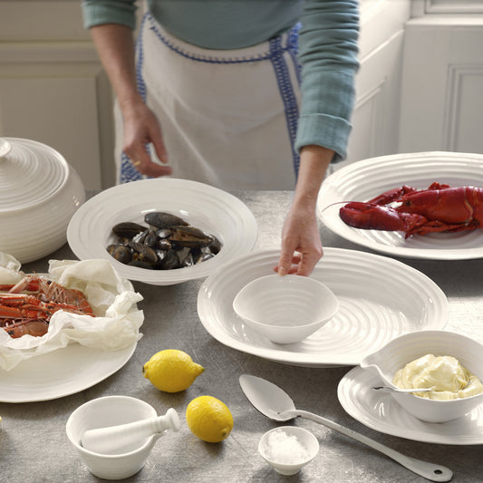 White Porcelain Round Platter