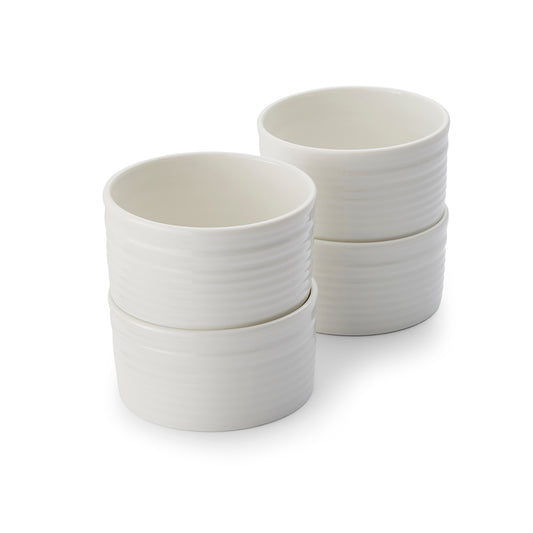 White Porcelain Small Ramekin - Set of Four