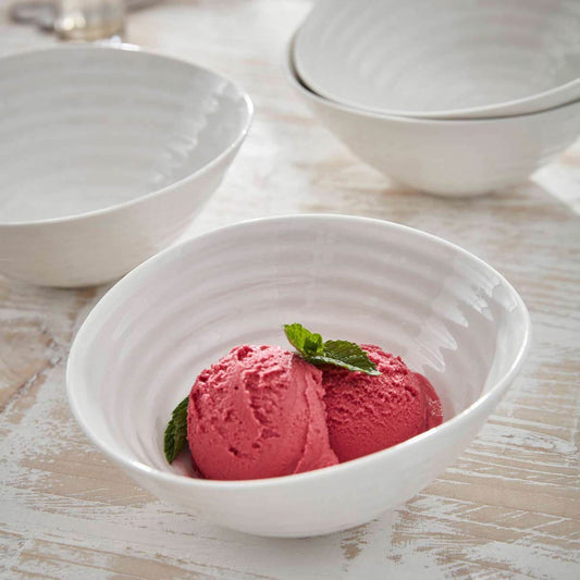 White Porcelain Sorbet Dishes - Set of Four