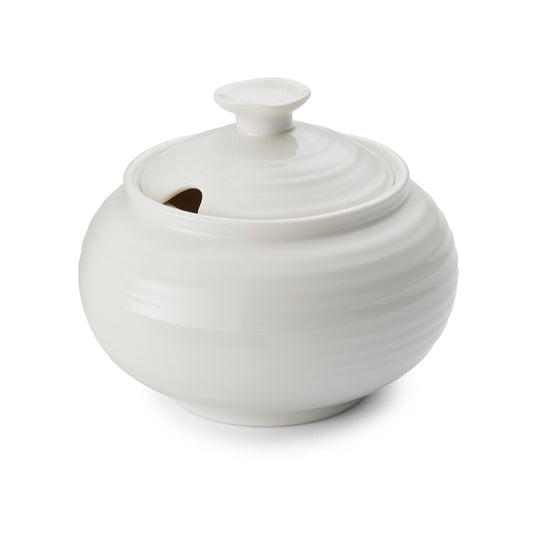 White Porcelain Sugar Bowl