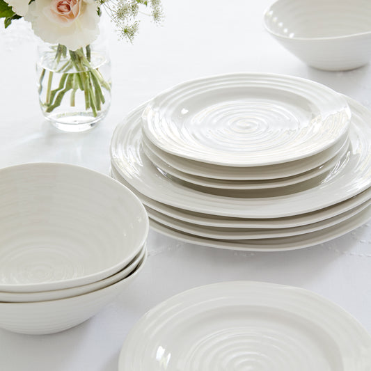 White Porcelain Twelve Piece Dining Set