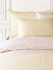 Alyssum Super King Size Duvet Cover and 2 Standard Pillowcases Set - Yellow (Pre order for delivery in end October)