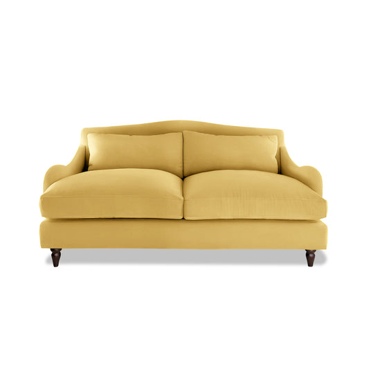 Felix 2.5 Seater Sofa in Ochre Linen - Made to Order