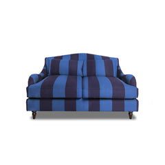 Felix 2 seater sofa in Coastal Blue Stripes