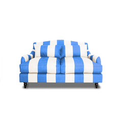 Felix 2 seater sofa in Cornish Blue Stripes