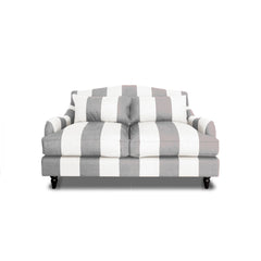 Felix 2 seater sofa in Garden Grey Stripes