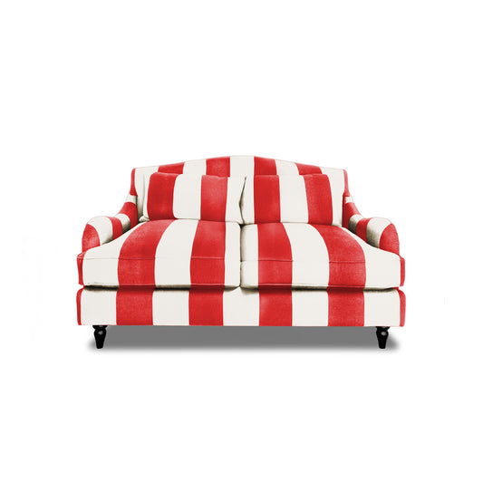 Felix 2 seater sofa in Petunia Stripes