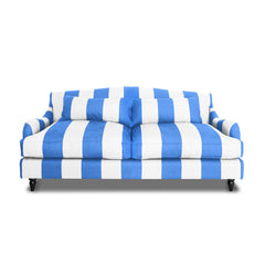 Felix 3 seater sofa in Cornish Blue Stripes