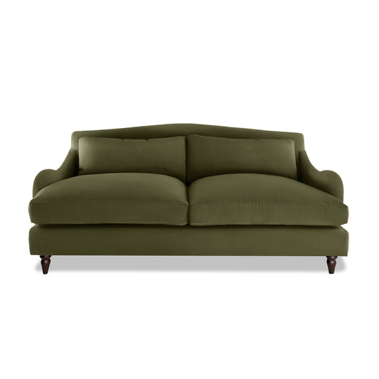 Felix 3 Seater Sofa in Khaki Linen - Made to Order