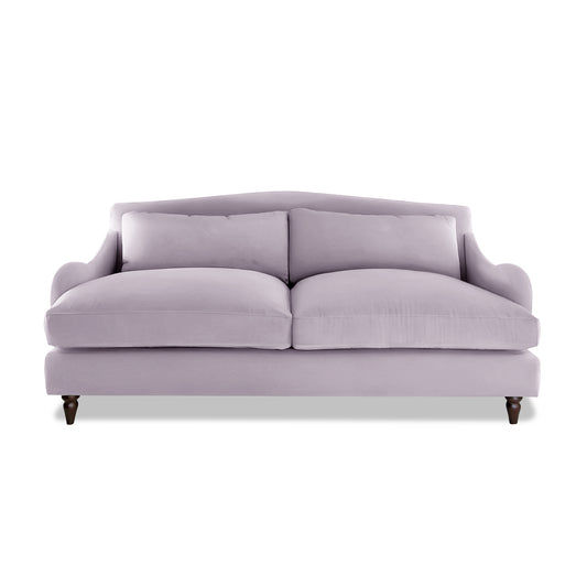 Felix 3 Seater Sofa in Lilac Linen - Made to Order